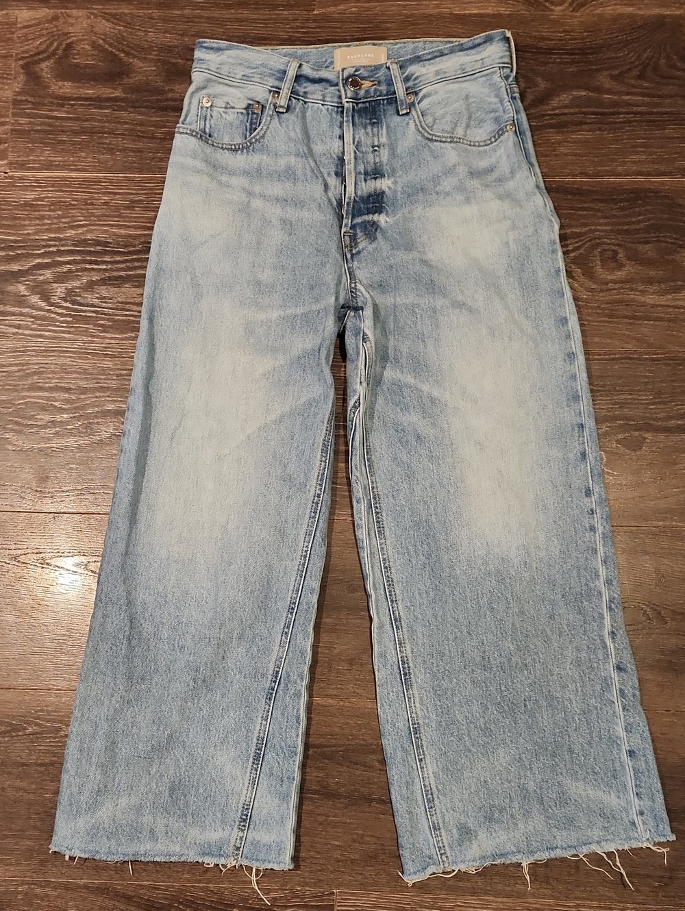 ❤️ EVERLANE WAY WIDE CROP JEANS IN ORGANIC COTTON, 0 (25) - Picture 2 of 11